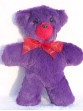 Little Valentine | Small handmade teddy bear in violet with red accents
