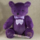 Purple memory bear