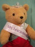 Pageant handmade teddy bear with sash and crown