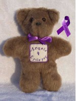 Angels4Epilepsy | Small custom teddy bear designed for Angels4Epilepsy
