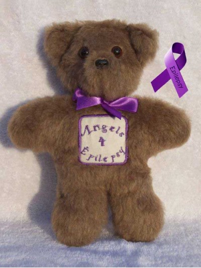 Angels4Epilepsy | Small custom teddy bear designed for Angels4Epilepsy