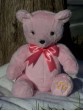 Cherry | Handmade teddy bear in the softest pink minky fur