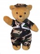 Duty Bear | Handmade teddy bear in camo outfit with personalization on the suit