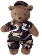 Duty Bear | Handmade teddy bear in camo outfit with personalization on the suit