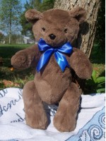 Hernando | Classic dark furred handmade teddy bear. Custom teddy bear possible