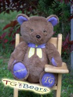 Kairos | Custom handmade teddy bear raising awareness for Cystic Fibrosis