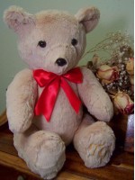 Theodore | Classic handmade teddy bear with a bow