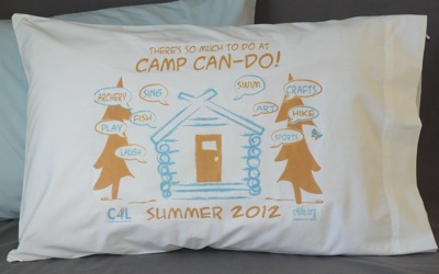 Comfy Cozy Camp Can Do Pillowcase