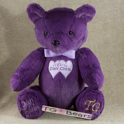 Memory bear all in purple
