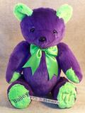 Bethany Bear with purple fur.