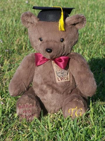 Custom handmade teddy bears for school graduates