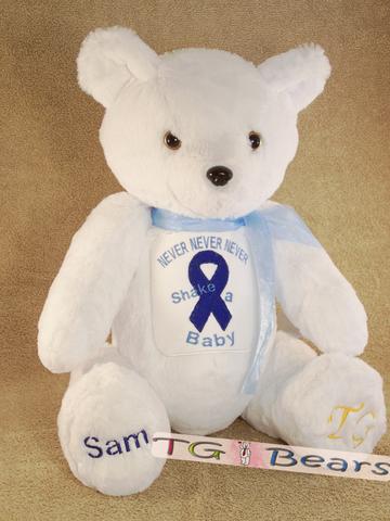 Lizzie Bear supports Hope for Shaken Baby Syndrome, Inc