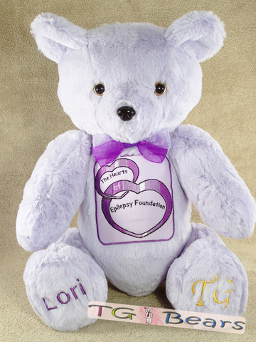 Murrah Bear supports The Hearts of Epilepsy Foundation