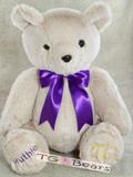 Theodore | Classic handmade teddy bear with a bow